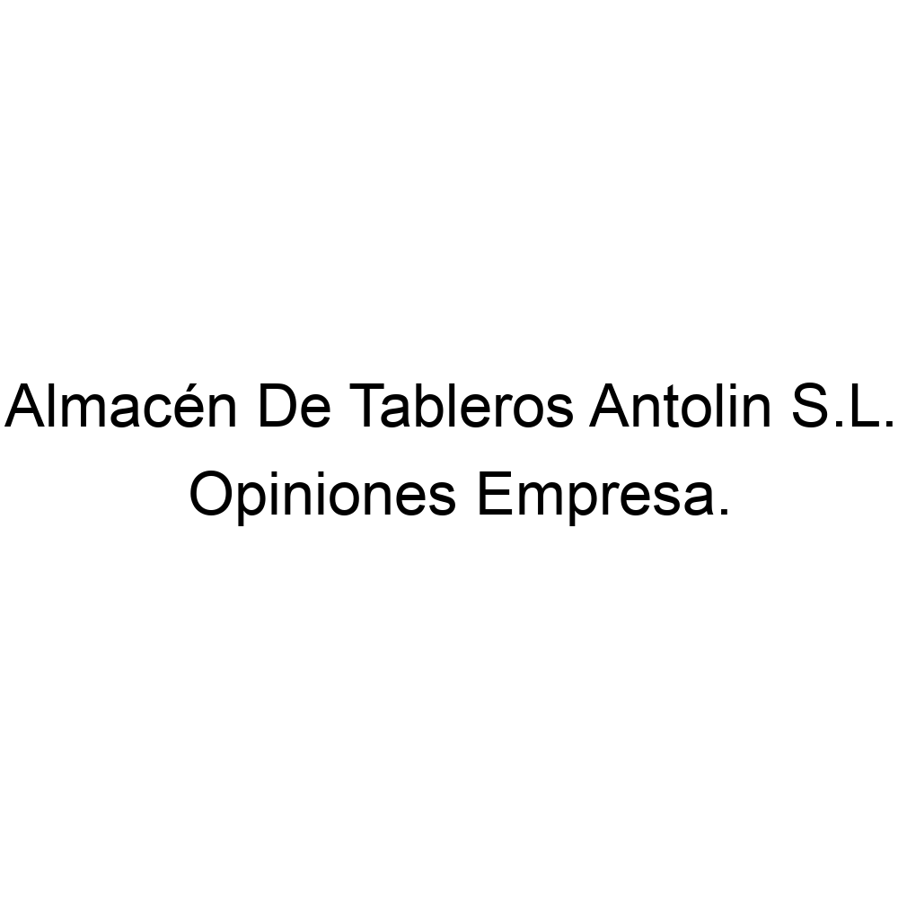 Almacén Tableros Antolin S.L., Alicante ▷ 965170392