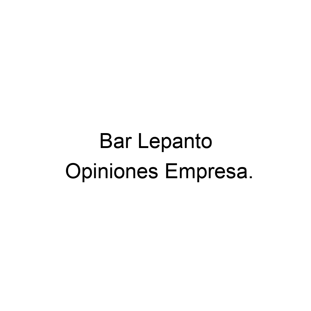 Opiniones Bar Lepanto, Albox 643973020