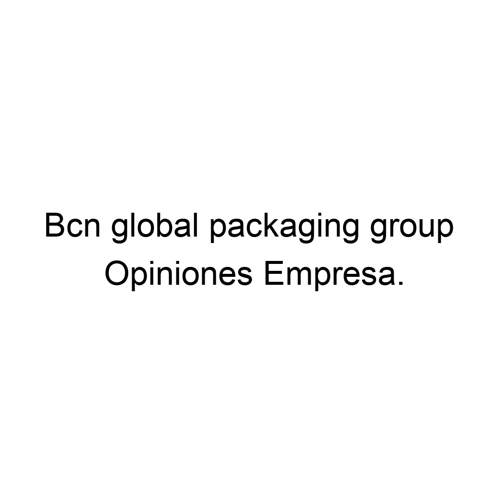 Opiniones Bcn global packaging group, 918796749