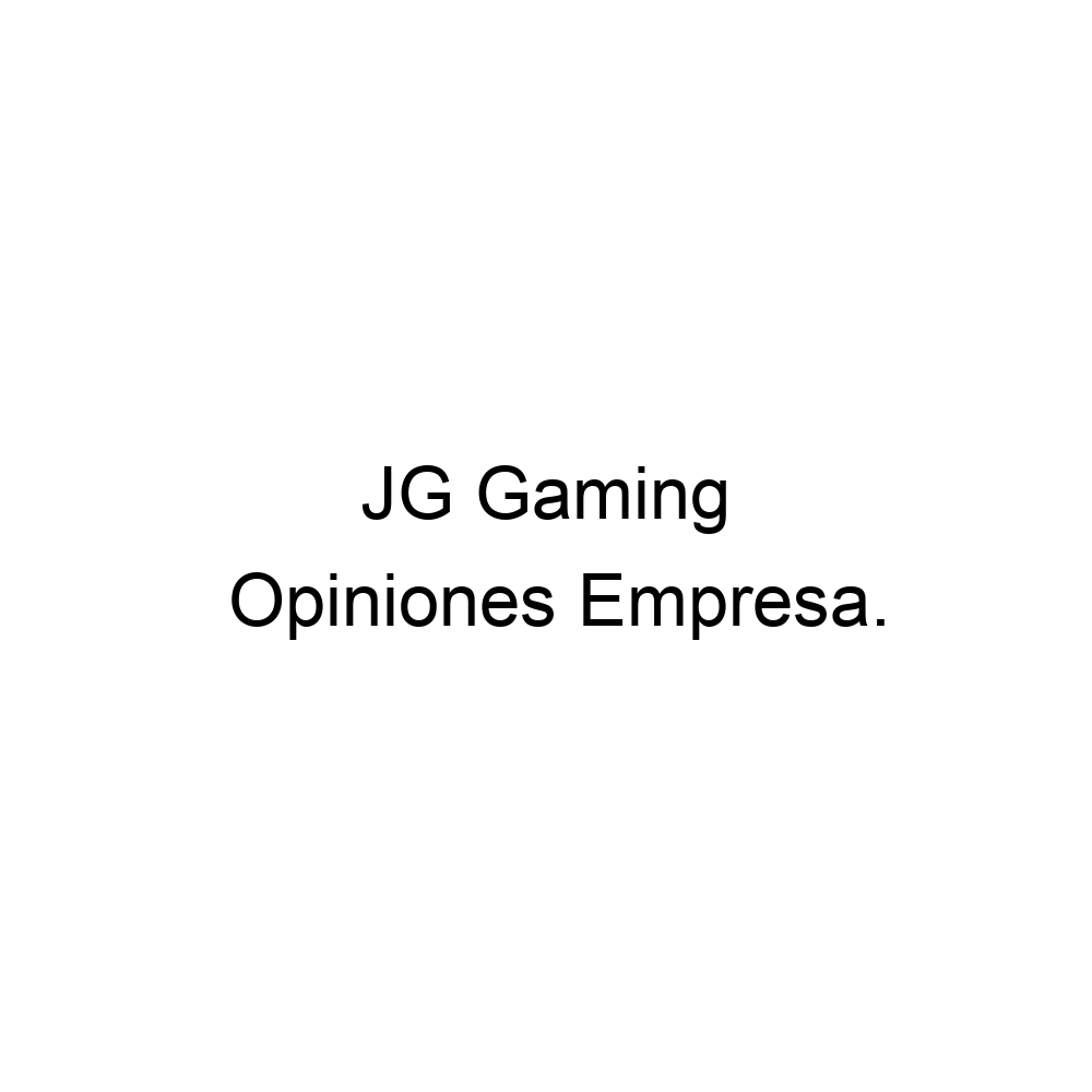 Opiniones JG Gaming