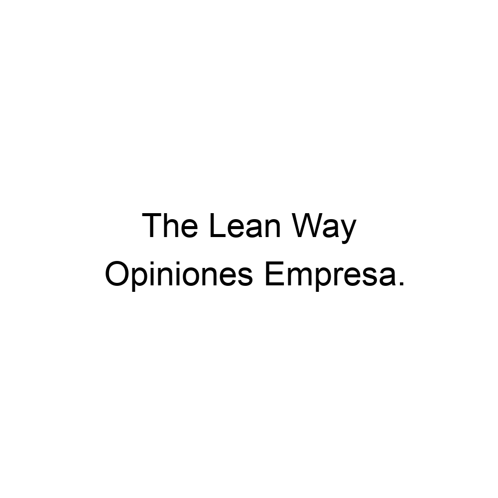 Opiniones The Lean Way 965159630 opiniones-the-lean-way-965159630